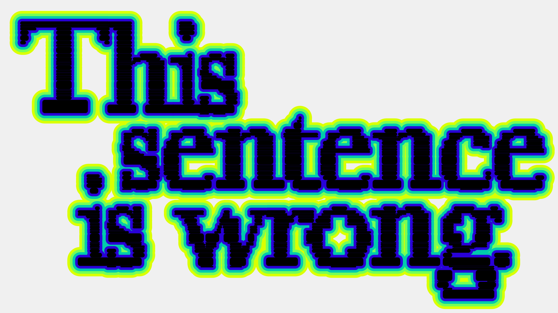 chaotic typeface